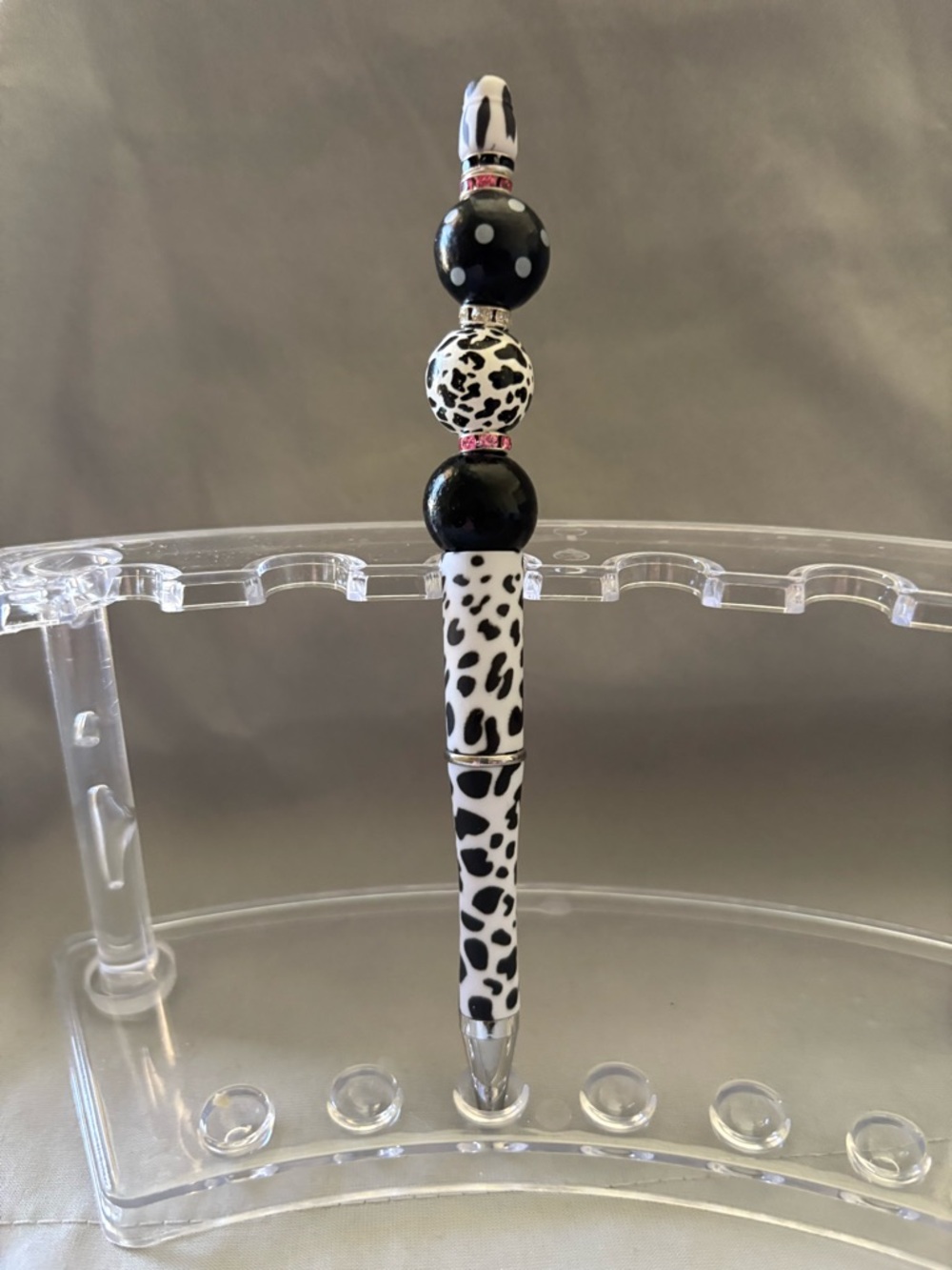 Black & White Leopard Print Decorative Ballpoint Pen